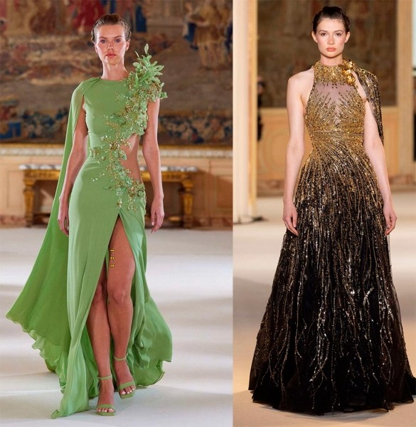 Вечерние и коктейльные платья Haute couture из актуальных коллекций сезона
