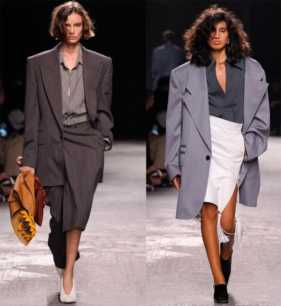 Тренд на образы с массивными плечами 2025