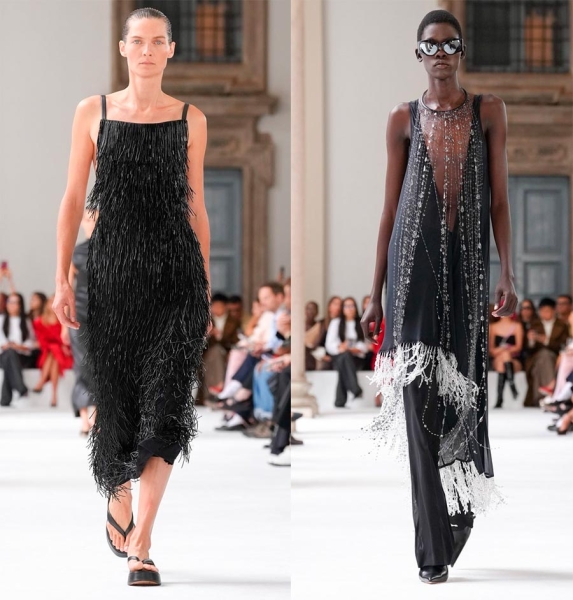 Бахрома 2025: трендовые вещи от платьев до кардиганов