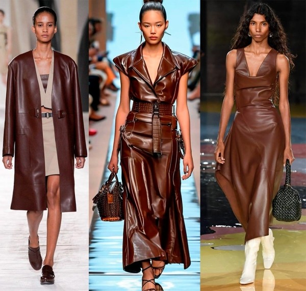 Коричневые оттенки одежды в тренде: женская мода 2025