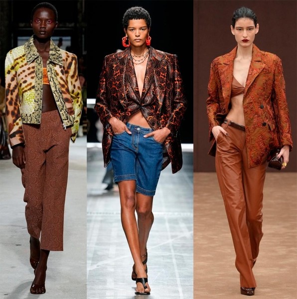 Коричневые оттенки одежды в тренде: женская мода 2025