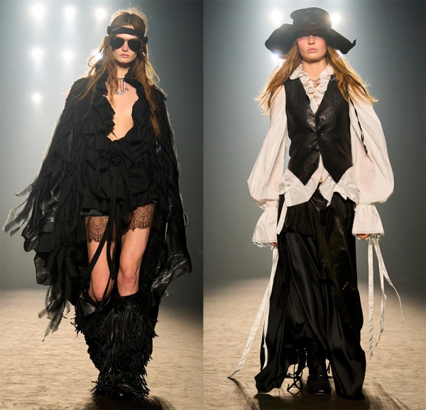 Модная женская одежда 2025-2026 от Ann Demeulemeester Модная женская одежда 2025-2026 от Ann Demeulemeester