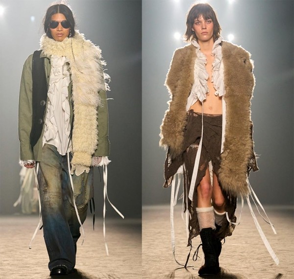 Модная женская одежда 2025-2026 от Ann Demeulemeester Модная женская одежда 2025-2026 от Ann Demeulemeester