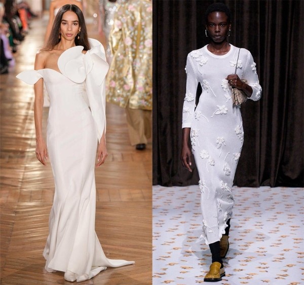 Модные белые платья: элегантные и нарядные модели