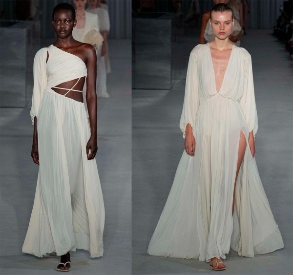 Модные белые платья: элегантные и нарядные модели