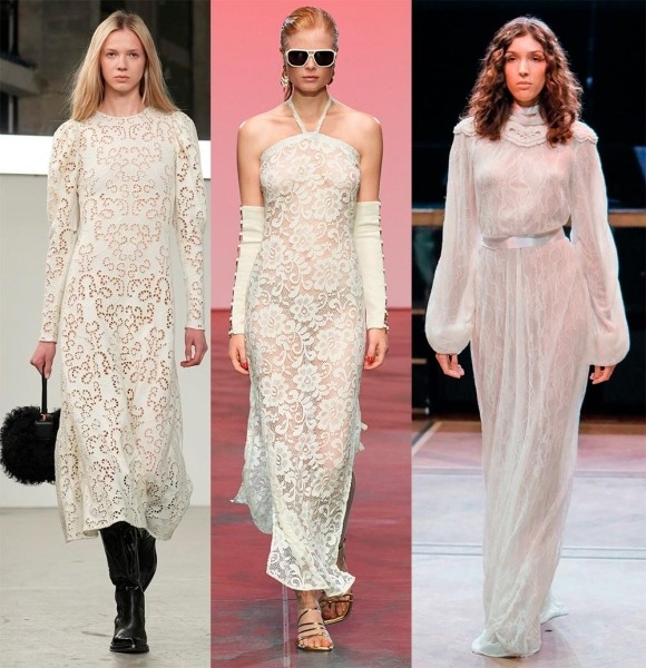 Модные белые платья: элегантные и нарядные модели